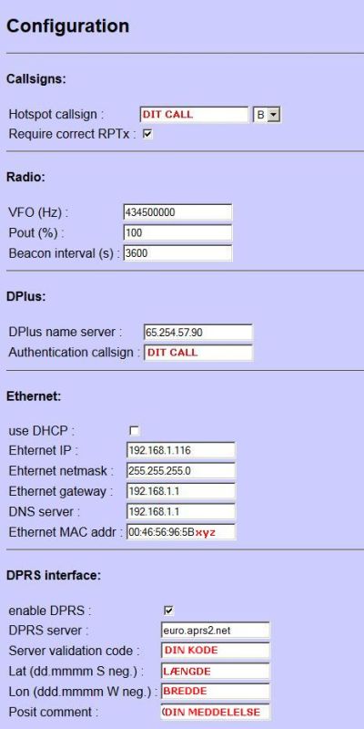 BabyStar config